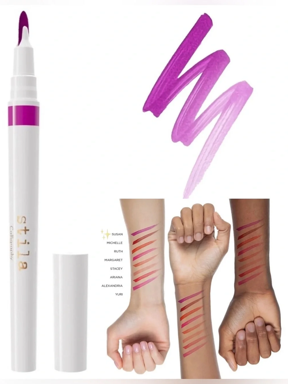 Stila CALLIGRAPHY LIP STAIN (Susan) NIB .67 ml / .022 fl oz